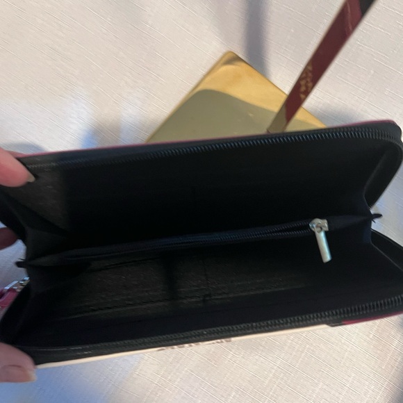 NFL Arizona Cardinals Wallet Clutch Black Red Cream NWOT - Picture 15 of 16